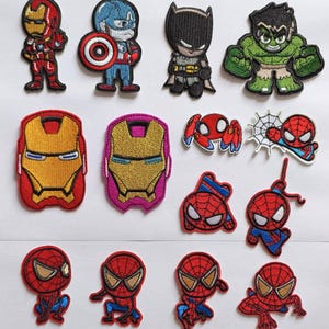 Niedlicher Iron Man Captain America Batman Hulk Spiderman Aufnäher zum Aufbügeln