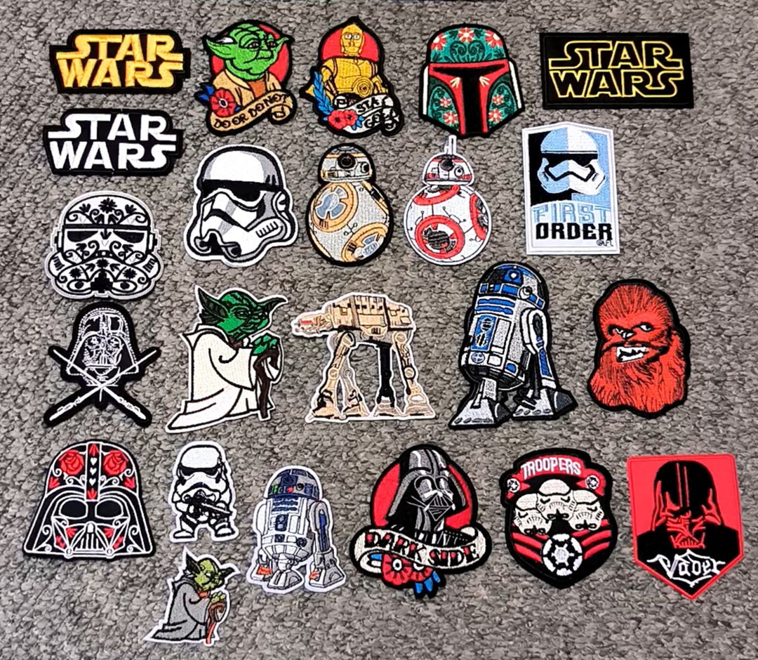 Star Wars Embroidered Patch – Iron/Sew-On, UK Made, T-Shirt Bag Jeans Cap Hat