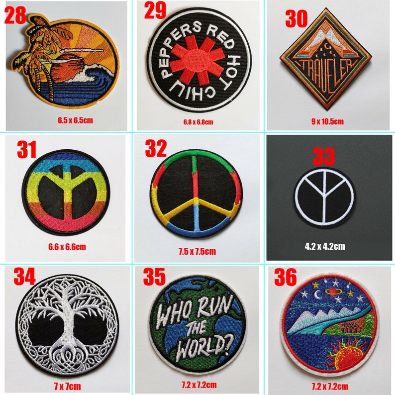 Ronde populaire monde, aventure, lune, soleil, jurassique, explorer, arbres, sauvage, paix, terre, détours, extraterrestre, van gogh, coudre fer sur, patch, badge image 5