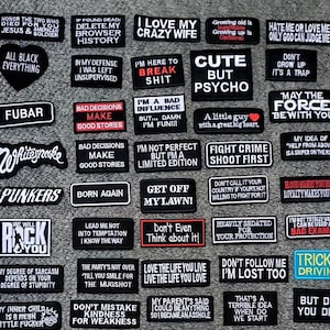 Character Biker Iron On Sew On Patch Badge