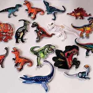 Dinosaur Jurassic Dinosaur T Rex Patch Badge Iron On Sew On