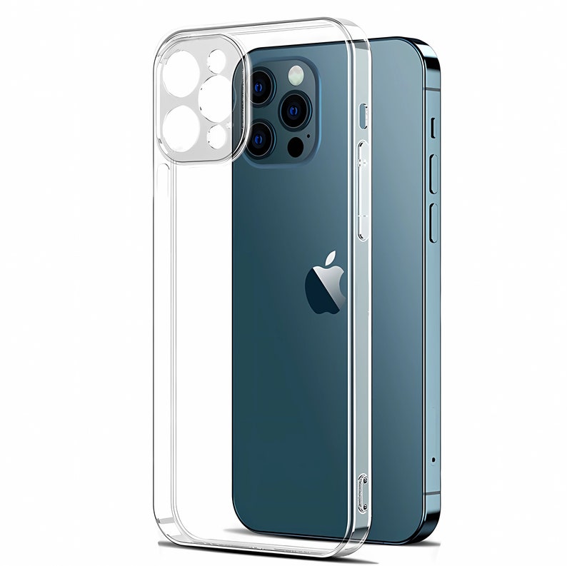 iPhone Hülle Transperent clear Handyhüllen Case für iPhone 12 13 14 Pro Max Kamerschutz Bild 2