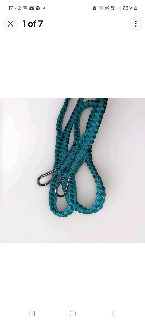 Rênes Tissées Main Turquoise - Solides, Durables Et Sur