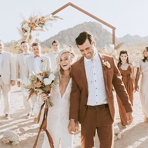 Trendy groom suits on sale