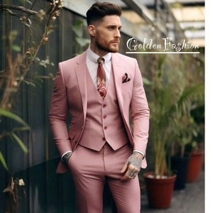 Salmon suit for men Etsy Mexico