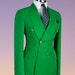 Parrot Green/premium,double Breasted 2 Piece Suit, Prom Outfit Suit ...