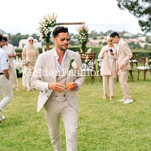 Men s Beige Suits Etsy Canada