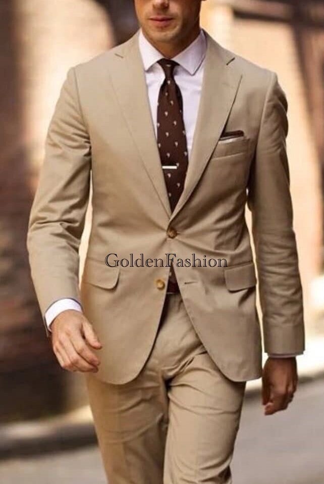 Traje color camel hotsell