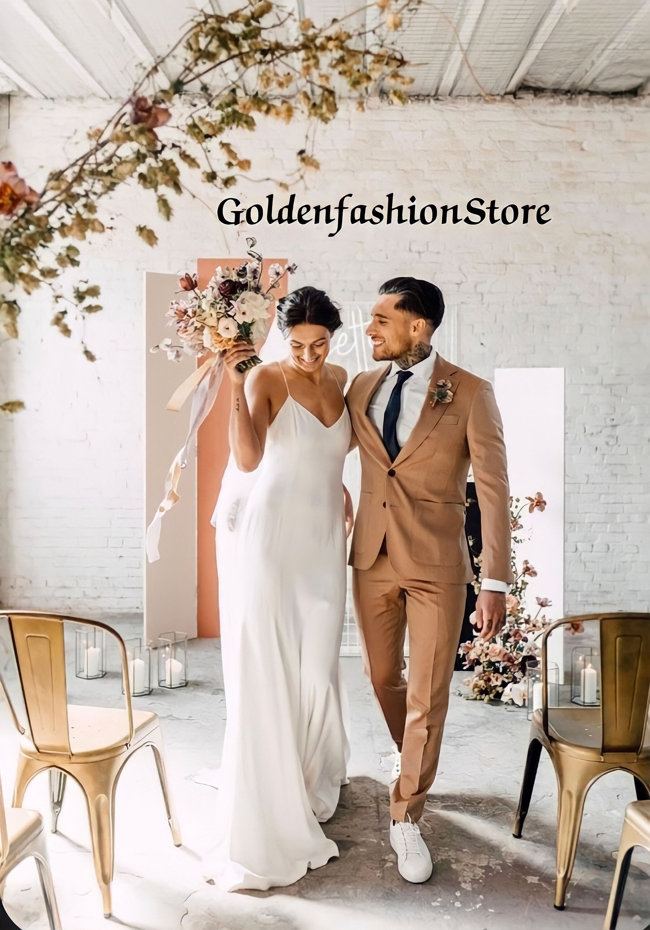 Traje de novio para hombre traje de boda clasico de esmoquin marron trajes de cena Traje de moda formal a medida ropa de fiesta Padrinos de boda Elegante Terracota Etsy Espana