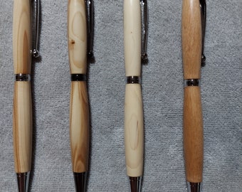 Handmade wood pens and pencils