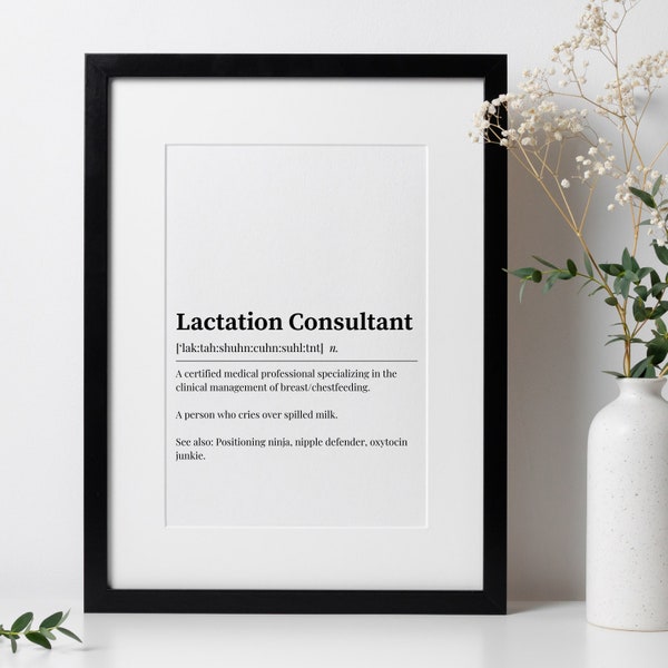 Lactation Consultant/IBCLC/definition/artwork/funny definition