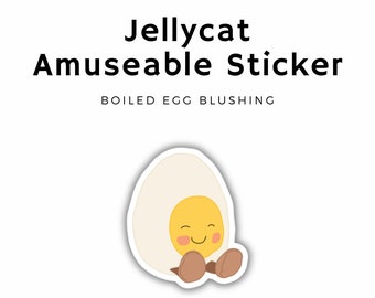 Amuseable Boiled Egg Blushing Sticker