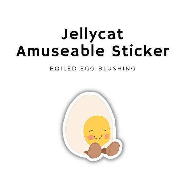 Amuseable Boiled Egg Blushing Sticker