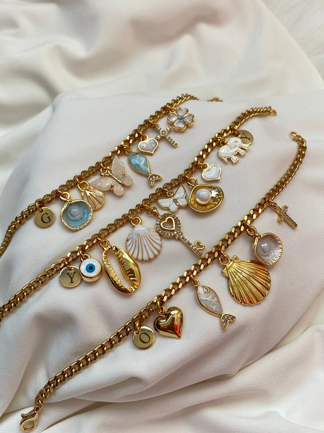 Charm Bracelet,personalized Charm Bracelet for Women,design Your Own