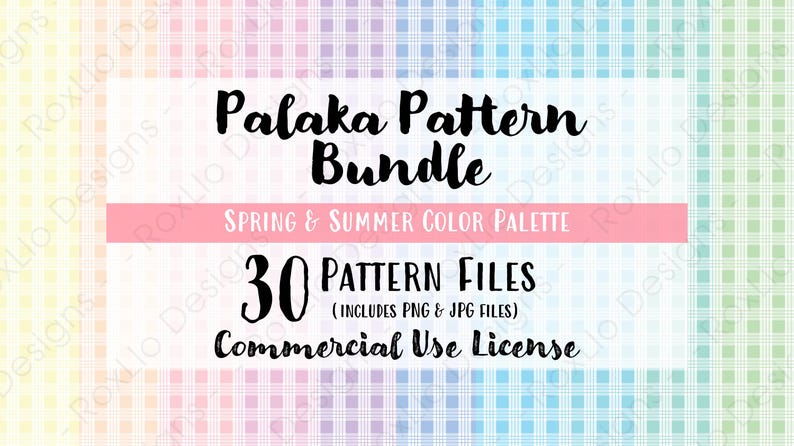 Palaka Pattern Bundle [spring/summer Color Palette] - Background ...