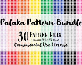 Palaka Pattern Bundle - Background Clipart - PNG - JPG - Commercial Use License