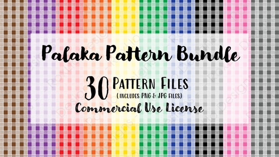 Palaka Pattern Bundle - Background Clipart - PNG - JPG - Commercial Use License