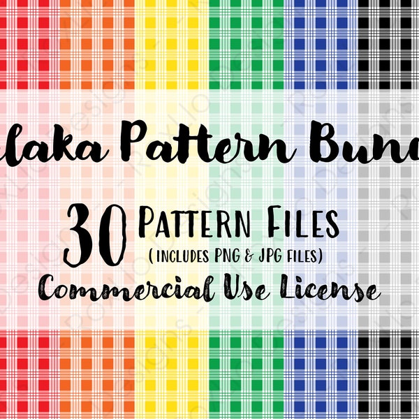 Palaka Pattern Bundle - Background Clipart - PNG - JPG - Commercial Use License