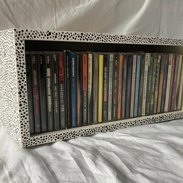 Wood Cd Storage Etsy