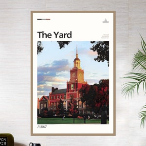 HU &quot;The Yard&quot; Wall Art, Digital Painting, HBCU Alum Poster