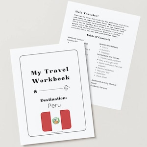 Peru Travel Workbook