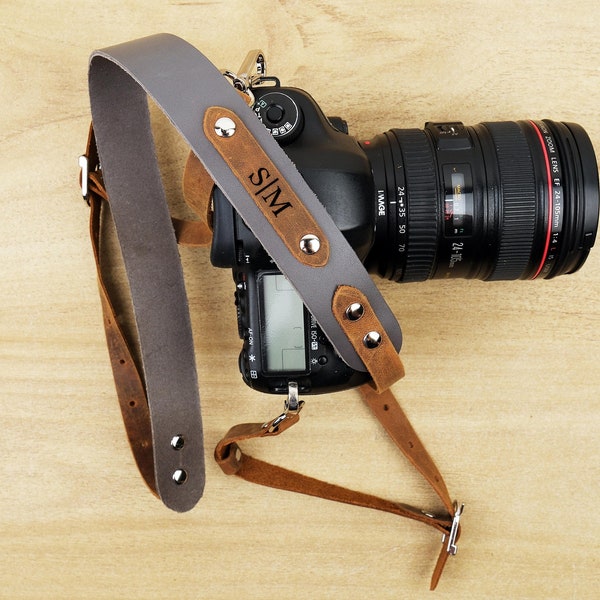 LEATHER Camera Strap for MEN, Photoshoot Accessories, Mens Camera Neck Strap, DSLR Camera Strap, Shoulder Strap, Men Graduation Gift for Him