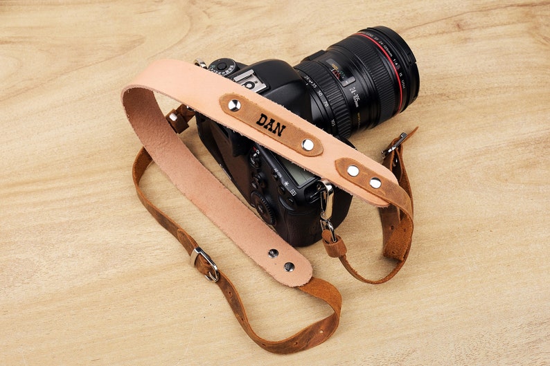 Custom Leather Camera Strap, DSLR Camera Holder, Photographer Gift, Camera Neck Strap, Gift for Him,Father's Day Gift,Personalized Gift Idea image 7