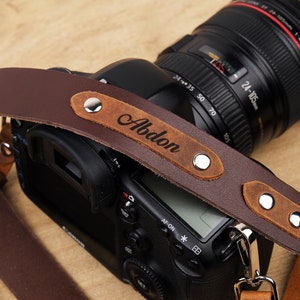 Custom Leather Camera Strap, DSLR Camera Holder, Photographer Gift, Camera Neck Strap, Gift for Him,Father's Day Gift,Personalized Gift Idea image 10