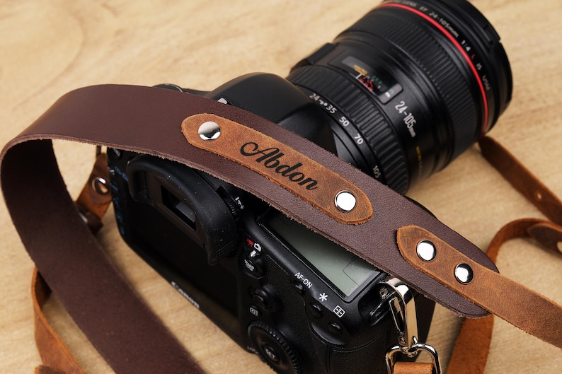 Custom Leather Camera Strap, DSLR Camera Holder, Photographer Gift, Camera Neck Strap, Gift for Him,Father's Day Gift,Personalized Gift Idea image 10