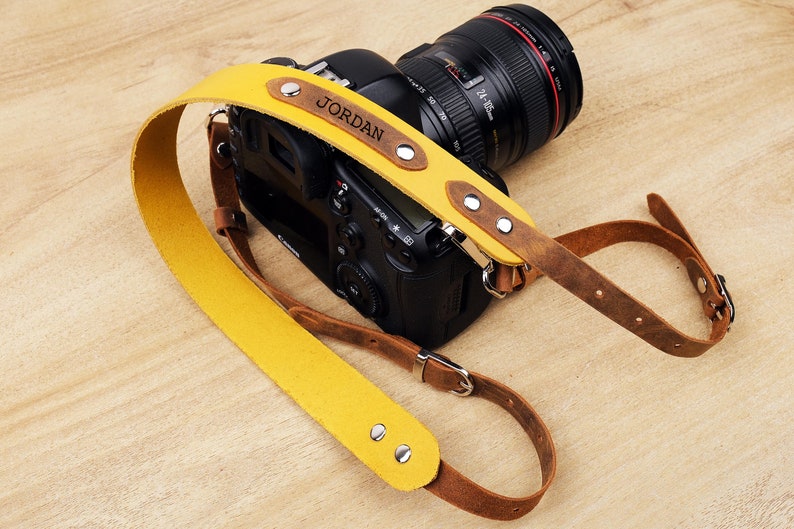 Custom Leather Camera Strap, DSLR Camera Holder, Photographer Gift, Camera Neck Strap, Gift for Him,Father's Day Gift,Personalized Gift Idea image 9