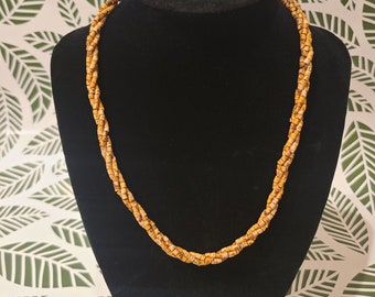 Oranje Boho ketting, Colombiaanse ketting, Colombiaanse sieraden, Boho ketting, handgemaakte sieraden