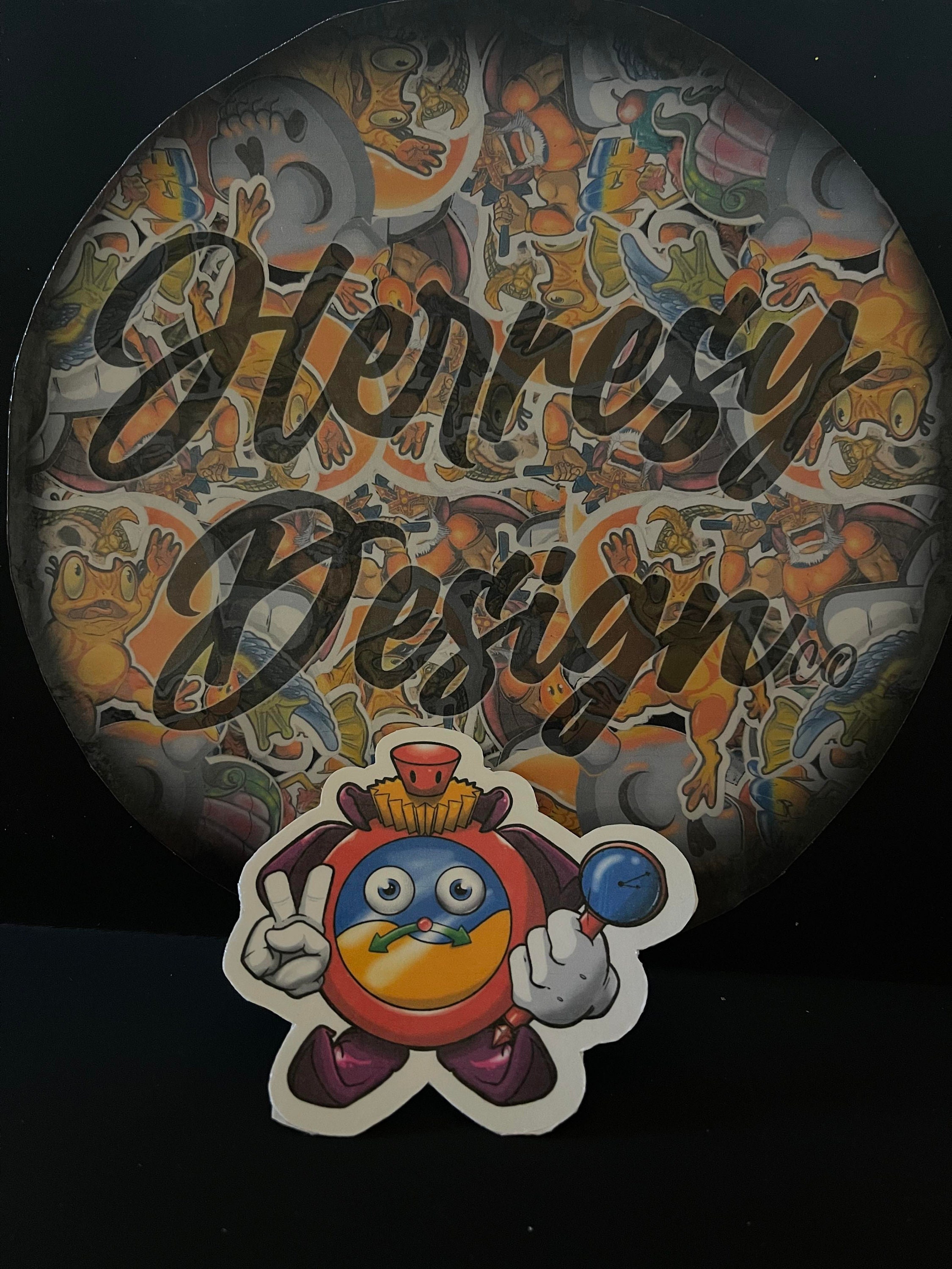 Round Sticker Character Stickers Characters - Etsy