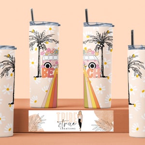 Salty Beach - 20 Unzen Tumbler Wrap - Digital INSTANT Download - Sublimationsbecher Design - Beach Tumbler Wrap - Summer Tumbler Wrap