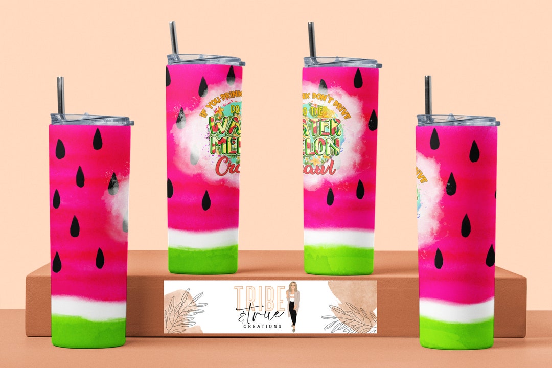 Watermelon Crawl 20oz Tumbler Wrap Digital INSTANT Download Sublimation