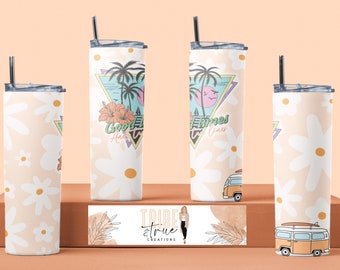 Good Times - 20oz Tumbler Wrap - Digital INSTANT Download - Sublimation Tumbler Design - Summer Tumbler Wrap - Retro Tumbler Wrap