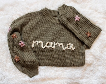Hand Embroidered Sweater: Personalized Knitwear for Adults