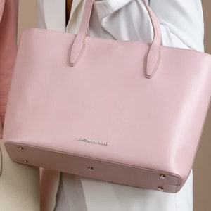 Designer Handbag CLAUDIO CIVITICO Pink tote luxury fashion bag image 1