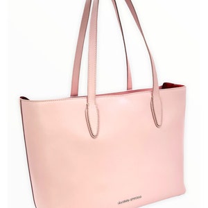 Designer Handbag CLAUDIO CIVITICO Pink tote luxury fashion bag image 2