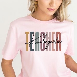 Kindergarten Teacher Shirts | Back To School Shirt | New Teacher Gift | First Day Of School Shirt | Kindergarten Tshirt | Hello Kindergarten