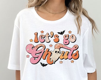 Let's Go Ghouls Shirt | Cute Halloween Shirt | Retro Ghost Shirt | Halloween T Shirt | Women's Halloween Shirt | Fall Shirt | Lets Go Ghouls