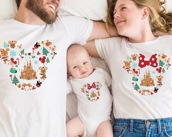 Family Disney Gingerbread Shirts | Mickey Mouse Christmas Shirt | Family Christmas Gifts | Family Disney Christmas Shirt