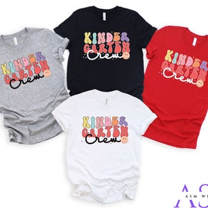Kindergarten Crew Shirt | Kindergarten T Shirt | Teacher Team Shirts | Hello Kindergarten | Back To School Shirt | Kindergarten Teacher