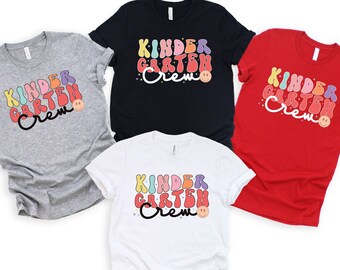 Kindergarten Crew Shirt | Kindergarten T Shirt | Teacher Team Shirts | Hello Kindergarten | Back To School Shirt | Kindergarten Teacher