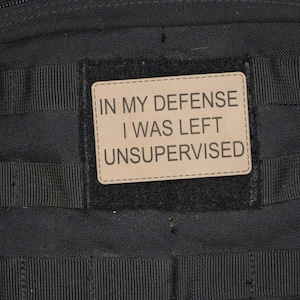 In My Defense ~Velcro Patch, Military Patch, Bag Patch, Tactical Patch~