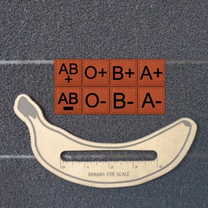Blood Type Patch ~ Morale Patch, Velcro Patch, Military Patch, Bag Patch, Tactical Patch, Heat Activated Adhesive Patch~