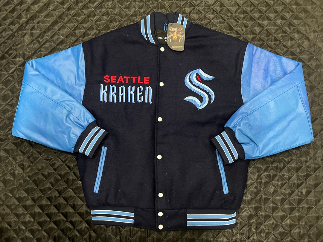 NHL Seattle Kraken Varsity Jacket Etsy