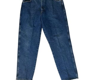 Vintage Wrangler Mens Relaxed Fit Jeans 38x32 Measure 35x30.5 USA Denim 97601 ND