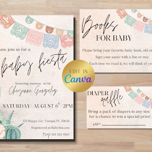 Fiesta Baby Shower Invitation Template, Cactus Baby Shower Invitation, Taco Bout a Baby, Baby Shower Invite Neutral, Mexican Baby Shower