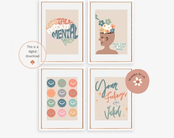 Therapie decor, therapie kantoor, decor van het huis, kunst aan de muur, slaapzaal decor, digitale download