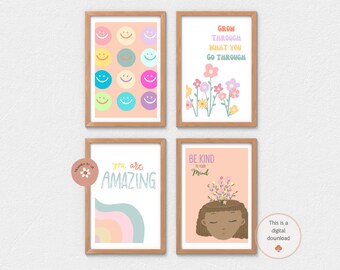 Therapie decor, therapie kantoor, decor van het huis, kunst aan de muur, slaapzaal decor, digitale download